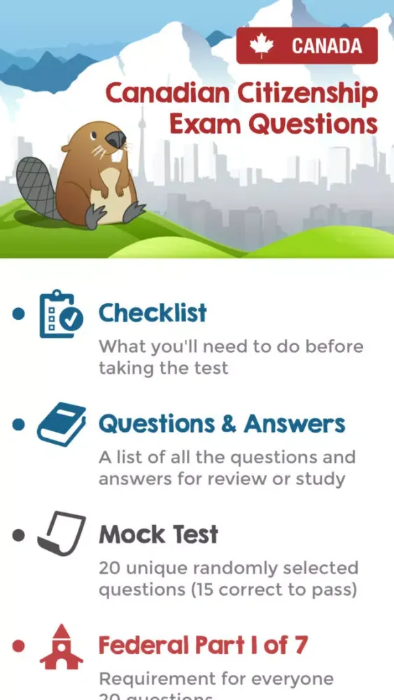 Canadian Citizenship Tests應用截圖