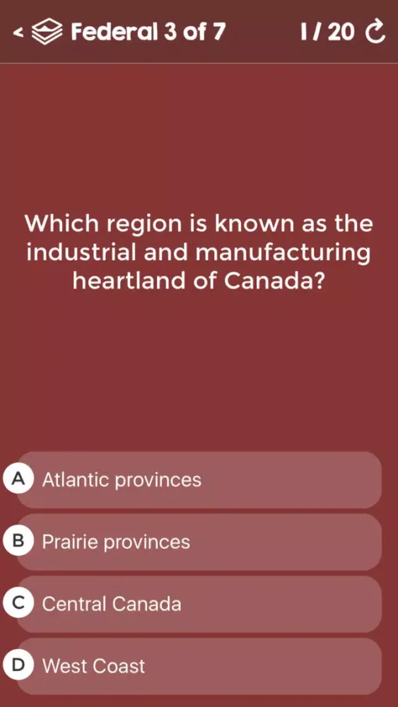 Canadian Citizenship Tests應用截圖