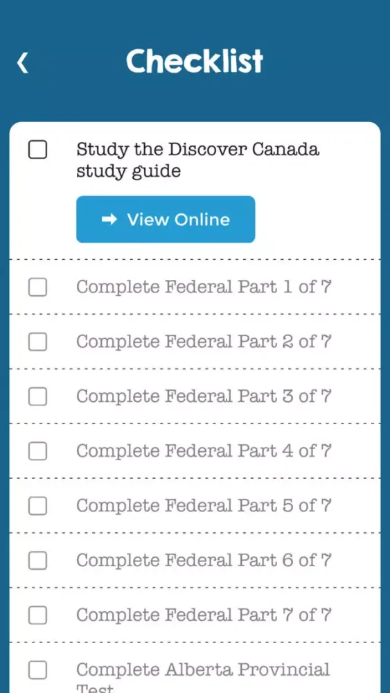 Canadian Citizenship Tests應用截圖