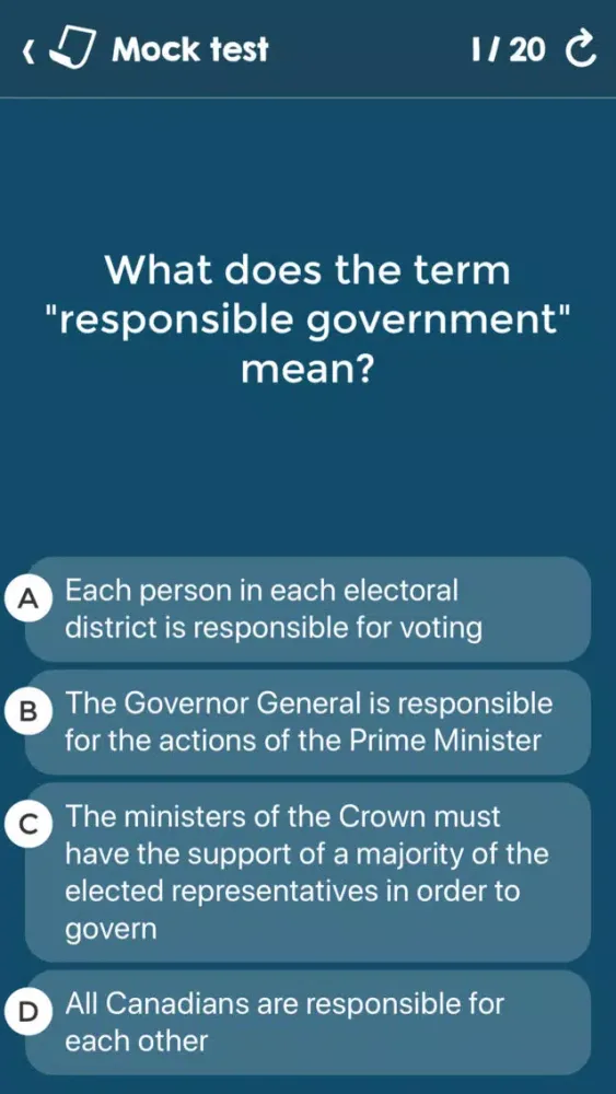 Canadian Citizenship Tests應用截圖