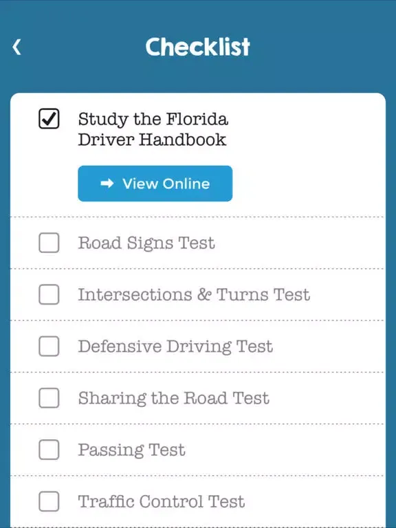 Florida Driving Permit Test iPad  Screenshots
