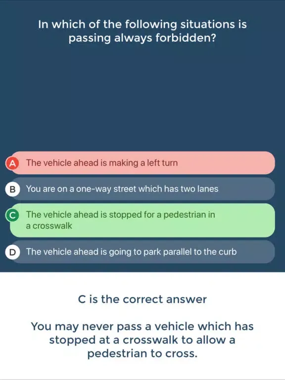 Florida Driving Permit Test iPad  Screenshots