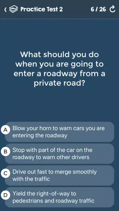Florida Driving Permit Test Screenshots