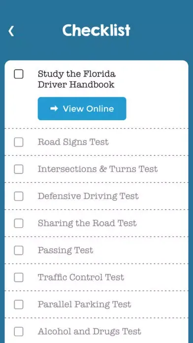 Florida Driving Permit Test Screenshots