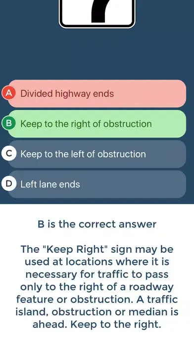 Florida Driving Permit Test Screenshots