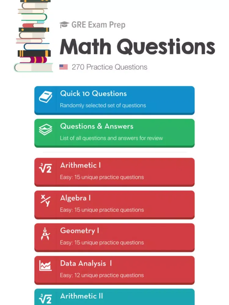 Zrzuty ekranu Brooklyn Prep - GRE® Math Test iPad 