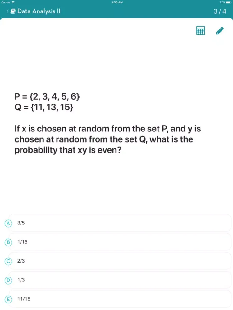 Zrzuty ekranu Brooklyn Prep - GRE® Math Test iPad 