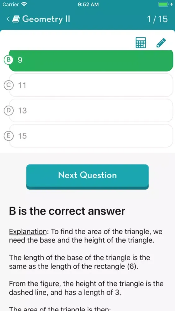 Zrzuty ekranu Brooklyn Prep - GRE® Math Test