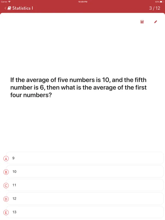 Tangkapan layar SAT Math: Practice Questions iPad 