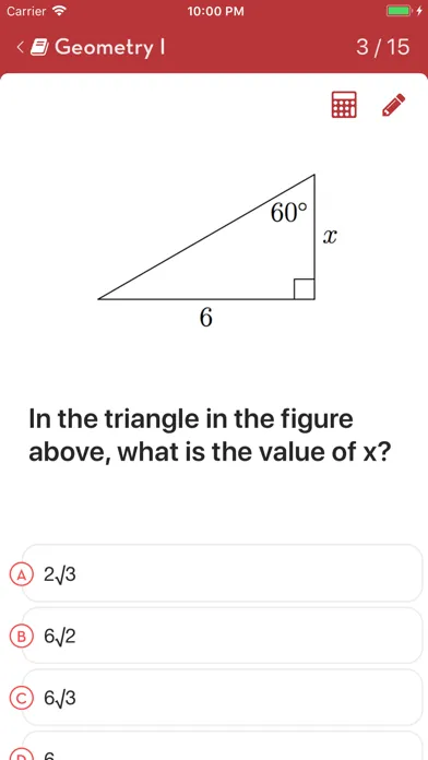 Tangkapan layar SAT Math: Practice Questions