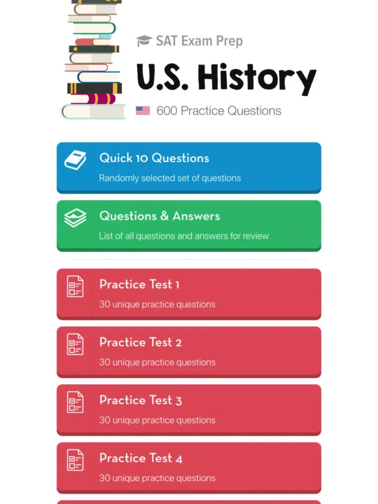SAT U.S. History Subject Test iPad  Ekran Görüntüleri