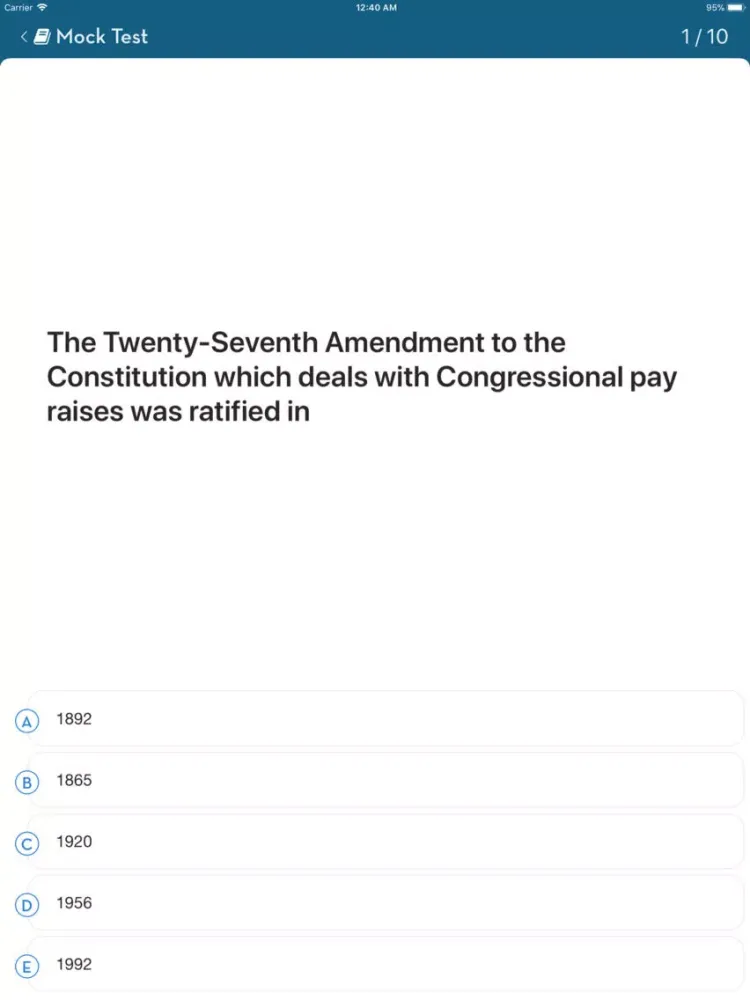 SAT U.S. History Subject Test iPad  Ekran Görüntüleri