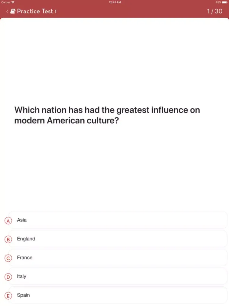 SAT U.S. History Subject Test iPad  Ekran Görüntüleri