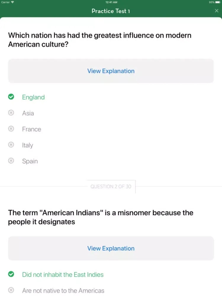 SAT U.S. History Subject Test iPad  Ekran Görüntüleri
