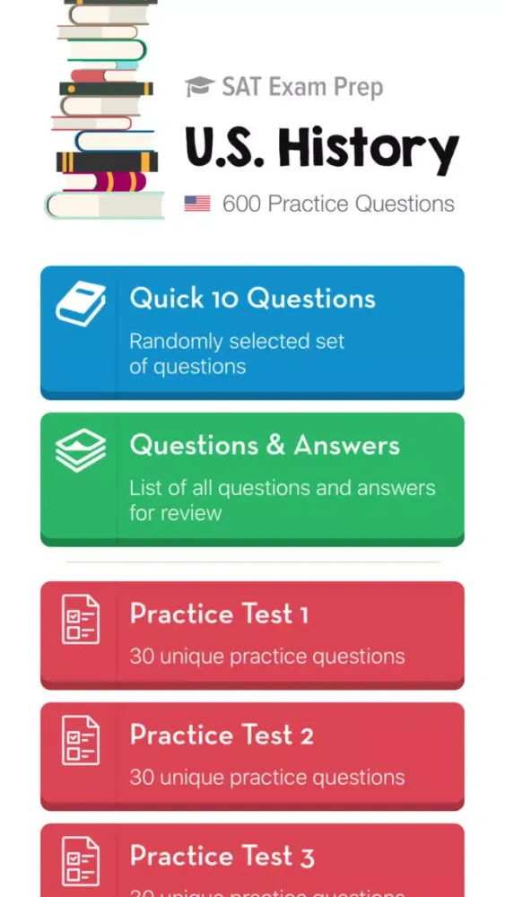 SAT U.S. History Subject Test Ekran Görüntüleri
