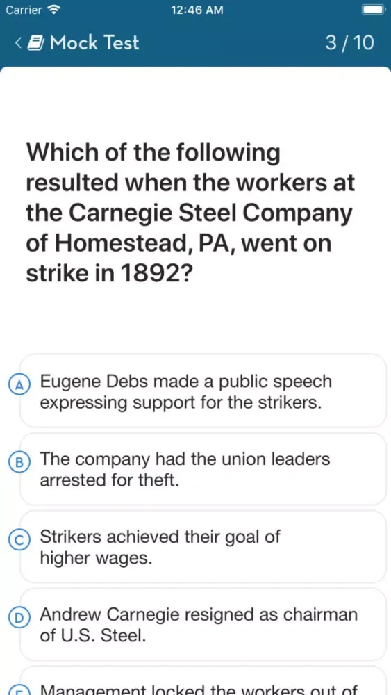 SAT U.S. History Subject Test Ekran Görüntüleri