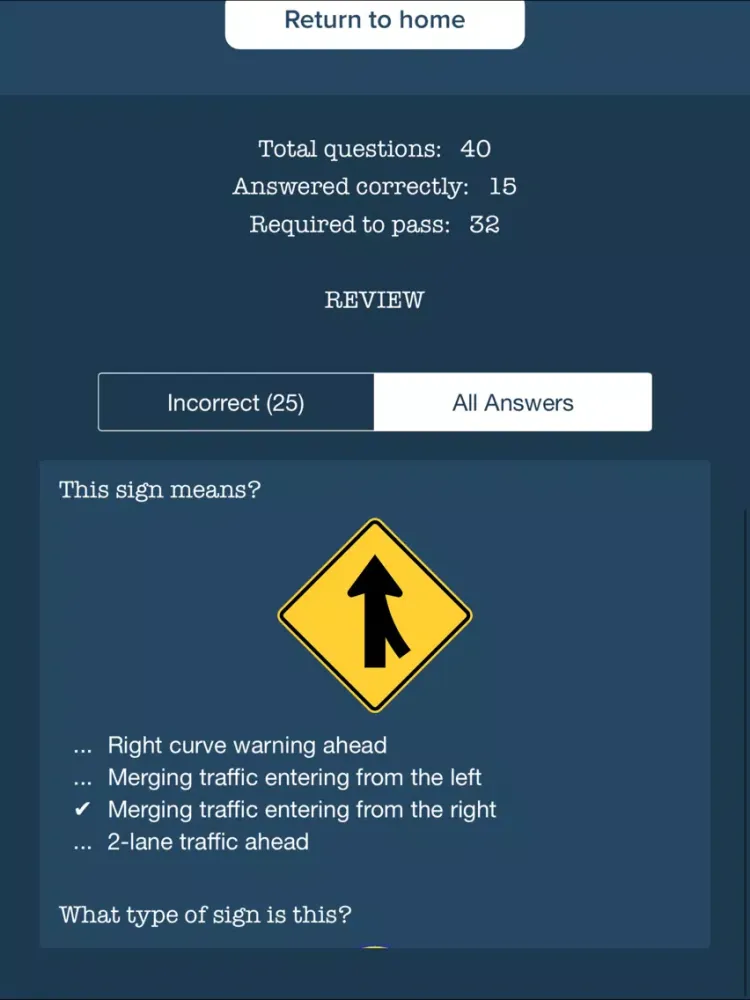 Zrzuty ekranu NY DMV Permit Practice Tests iPad 