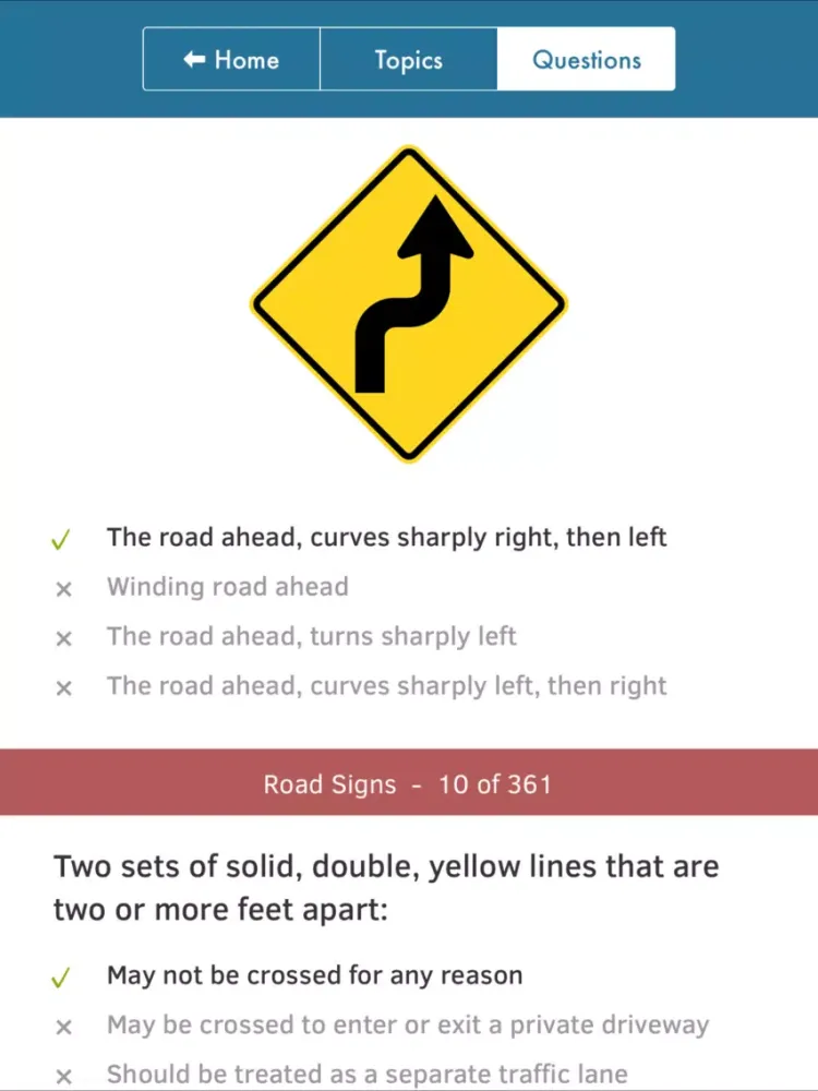 Zrzuty ekranu NY DMV Permit Practice Tests iPad 