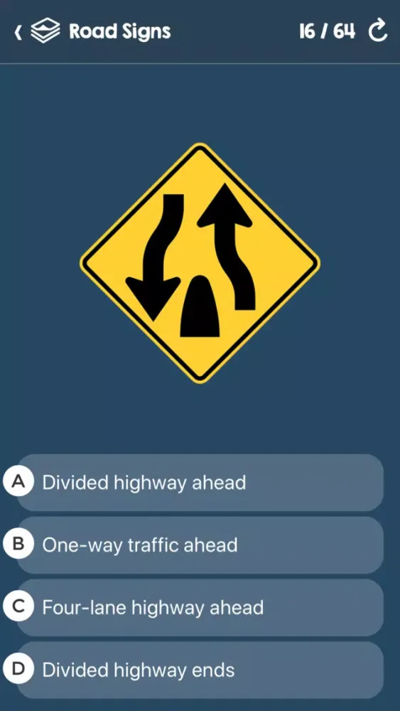 Zrzuty ekranu NY DMV Permit Practice Tests