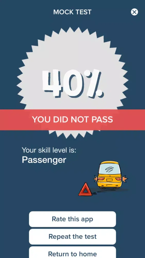 Zrzuty ekranu NY DMV Permit Practice Tests