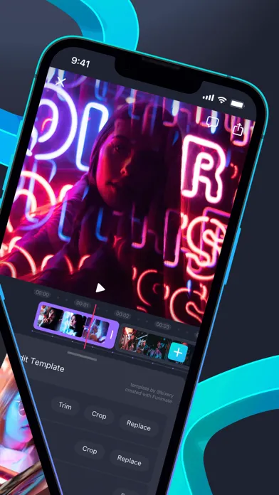 Capturas de tela do Compose Music Video Editor