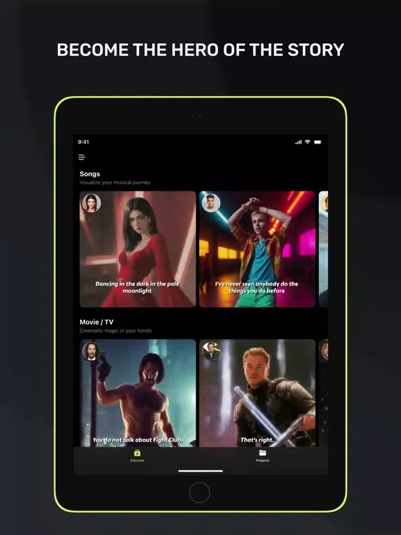 Lyricle AI Video Clip Maker iPad  Ekran Görüntüleri