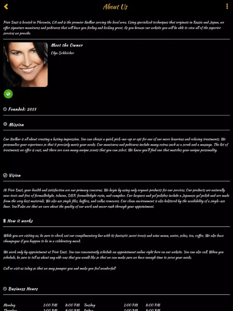 Скриншоты Pixie Dust Nail Bar iPad 