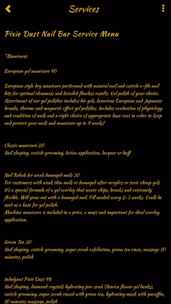 Скриншоты Pixie Dust Nail Bar