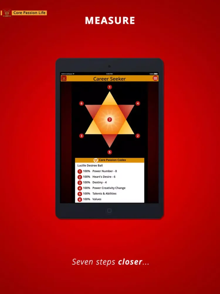 Capturas de tela do Core Passion Life iPad 