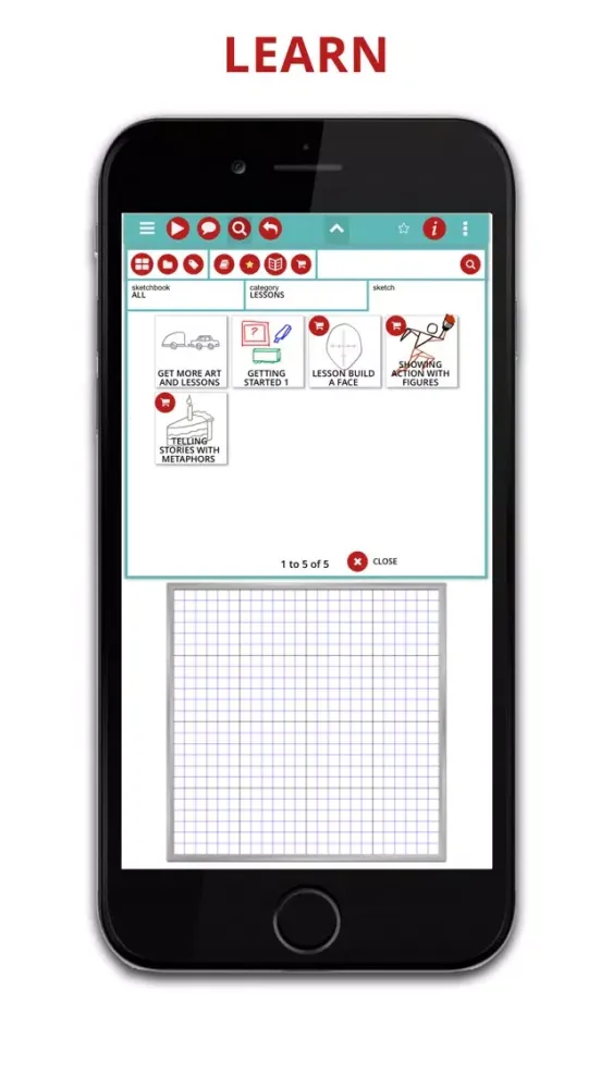 Sketch-by-Step Screenshots