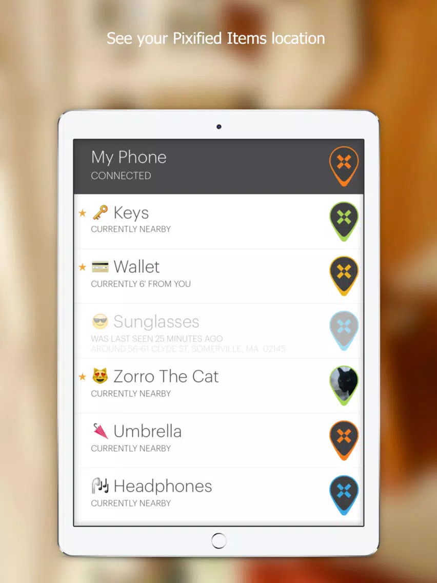 Tangkapan layar Pixie - Find lost things iPad 