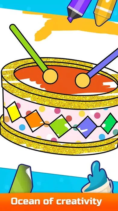 Zrzuty ekranu Drawing for Kids - color games