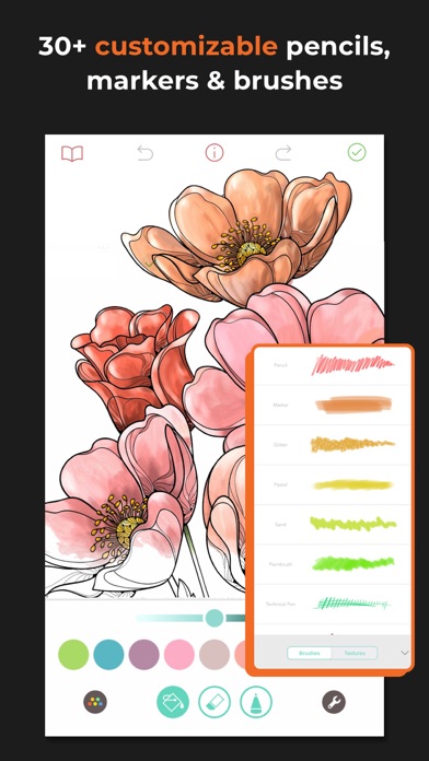 ภาพหน้าจอของ Adult Coloring Book - Pigment