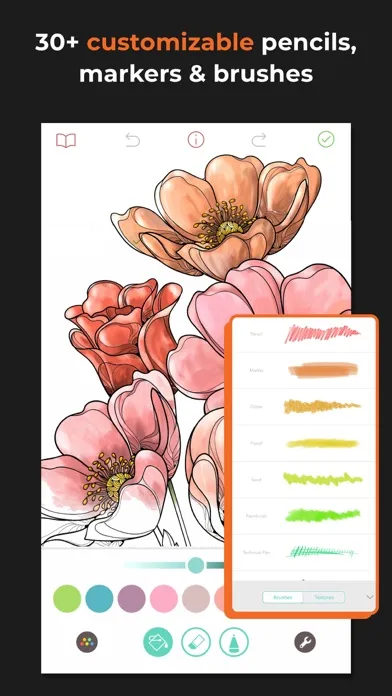 Adult Coloring Book - Pigment スクリーンショット