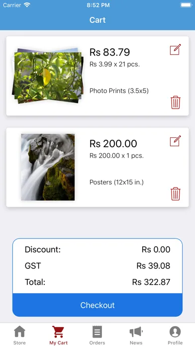 Скриншоты PrintBucket: Prints & Gifts