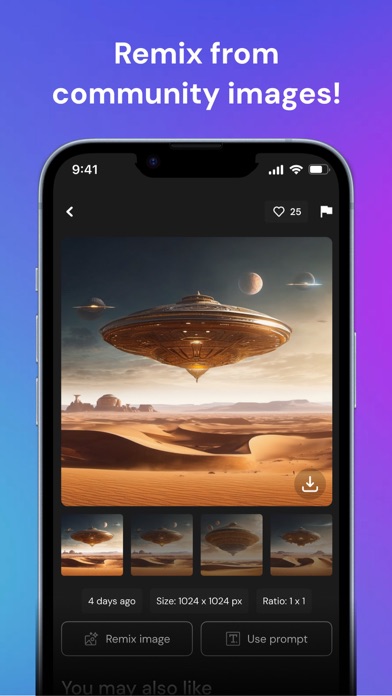 Screenshot di AI Image Generator: Photo, Art