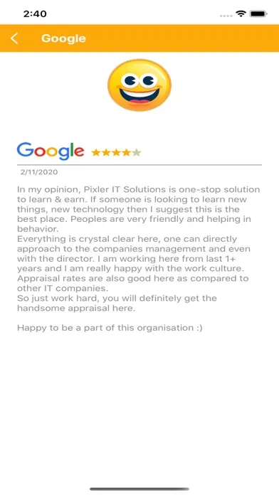 Captures d'écran de HAPPY CUSTOMER REVIEWS