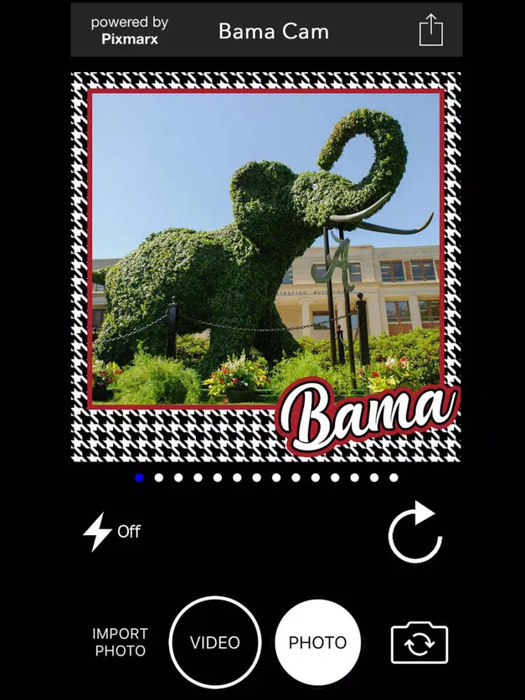 Ảnh chụp màn hình của Bama Cam iPad 