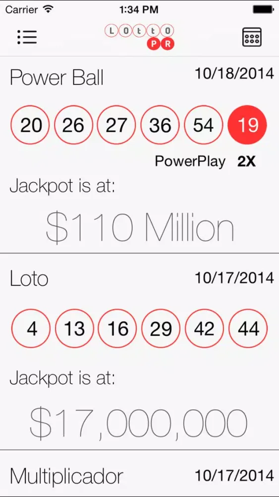 Zrzuty ekranu Lotto PR