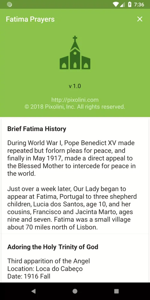 Fatima Prayers应用截图