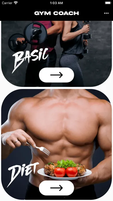 Capturas de pantalla de Gym Coach