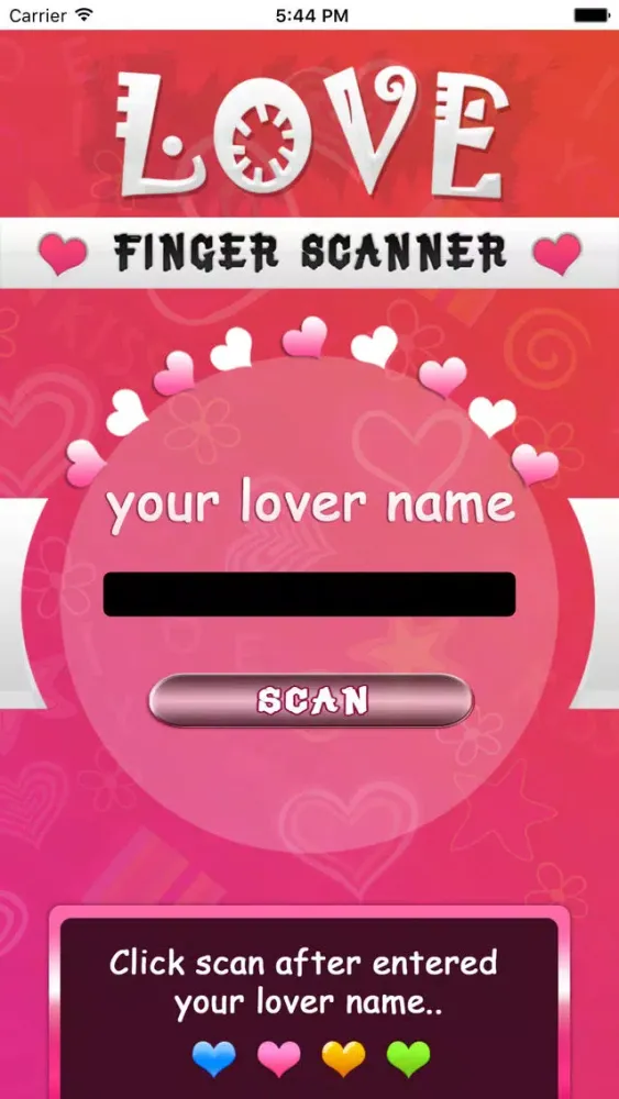 Screenshot di Love finger scanner prank