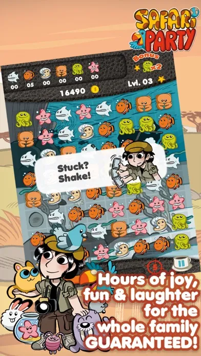Zrzuty ekranu Safari Party - Match3 Puzzle Game with Multiplayer