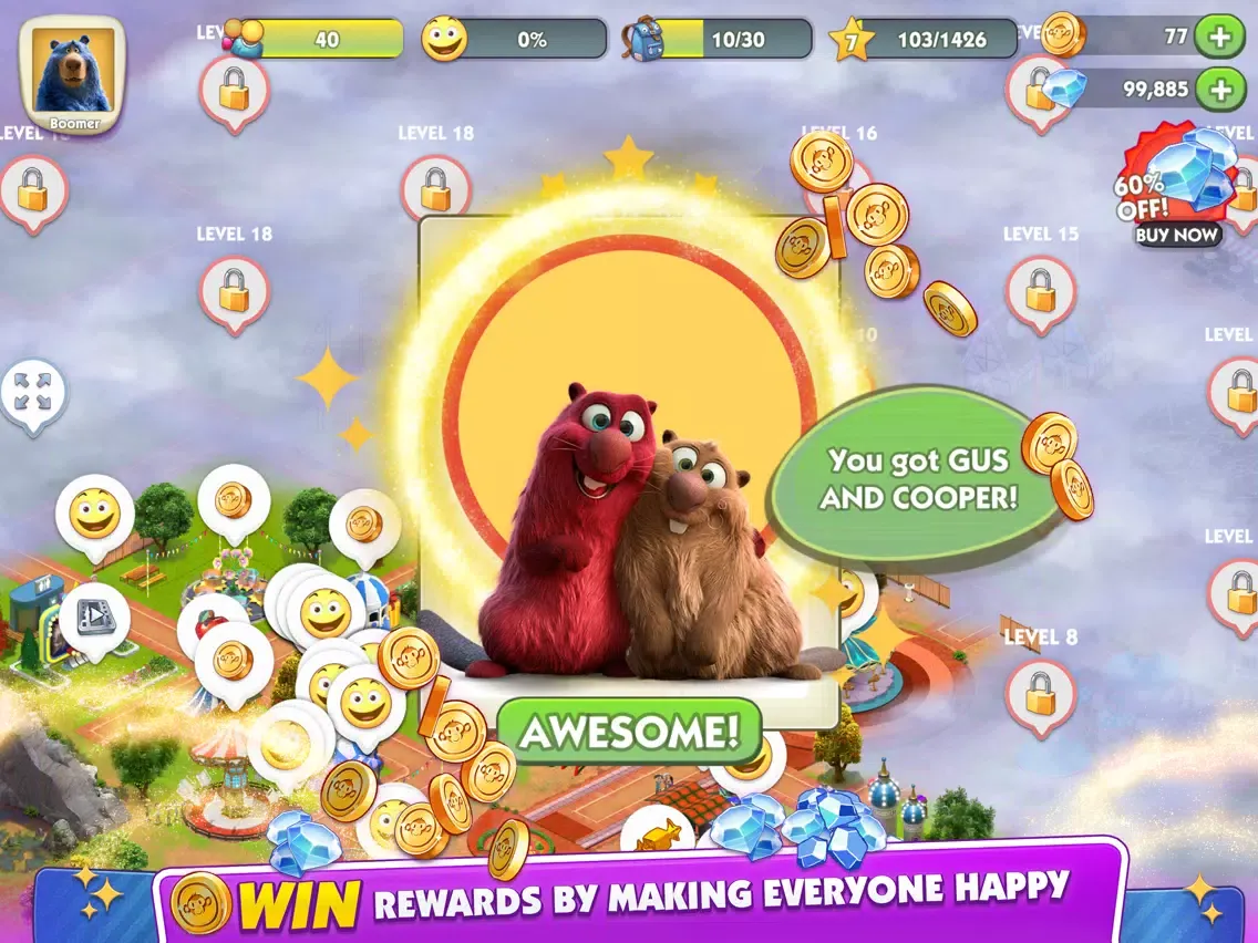 Ảnh chụp màn hình của Wonder Park Magic Rides Game iPad 
