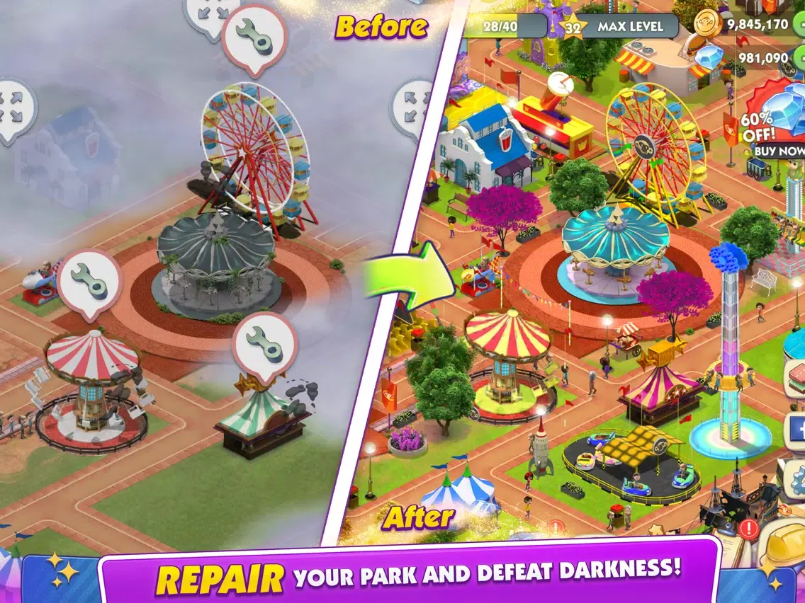 Ảnh chụp màn hình của Wonder Park Magic Rides Game iPad 