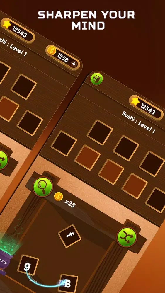 Captures d'écran de Words 2 Go - Puzzle Game