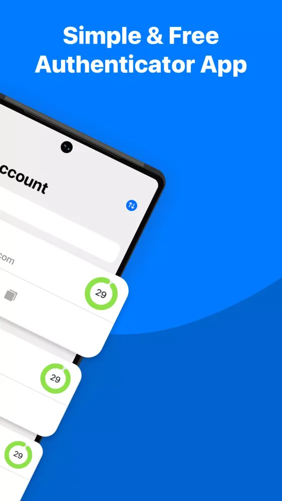 ภาพหน้าจอของ Authenticator App