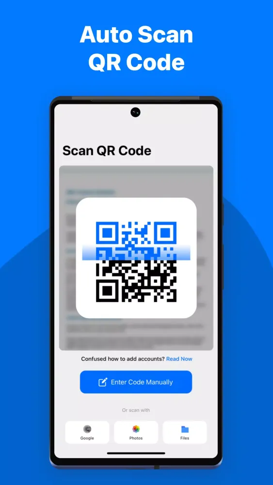 ภาพหน้าจอของ Authenticator App