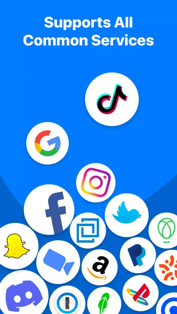 ภาพหน้าจอของ Authenticator App