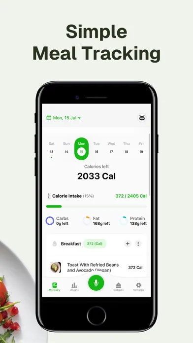 Caloric: Food & Macro Tracker スクリーンショット